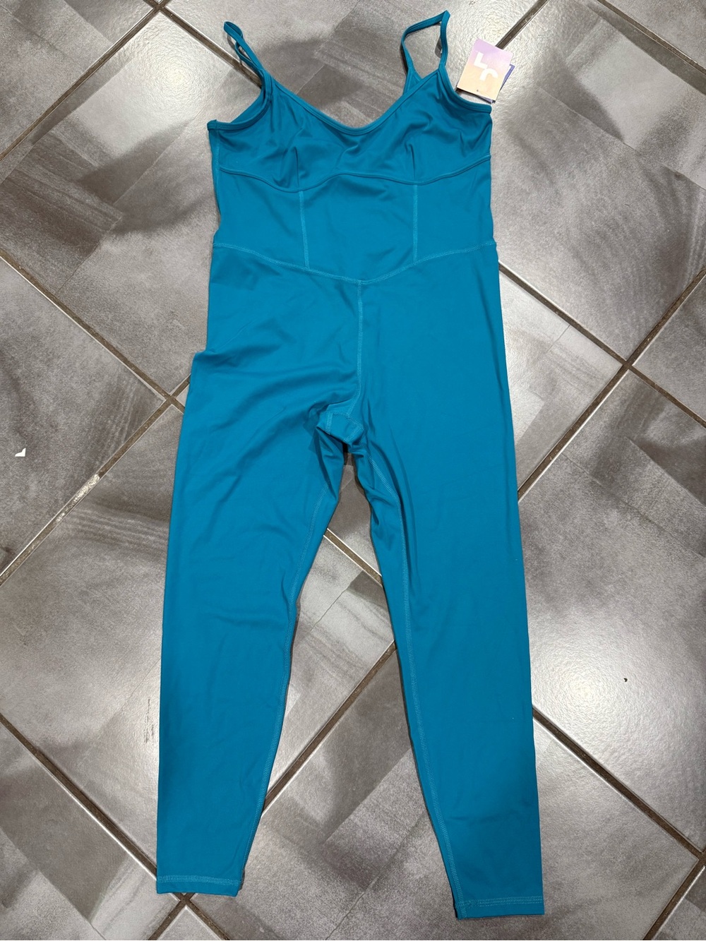 JoyLab Teal Blue Full-Length Jumpsuit